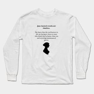 Jane Austen Quote Long Sleeve T-Shirt